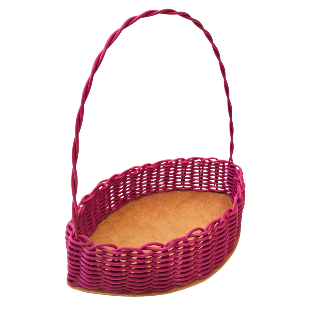 CESTA MIMO FIBRA ROSA
