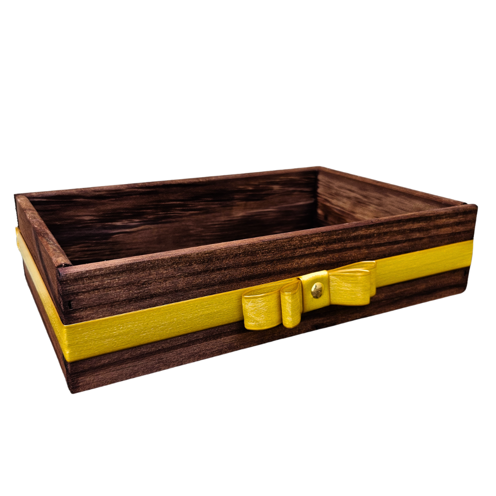 BANDEJA PINUS ELEGANCE TABACO/OURO