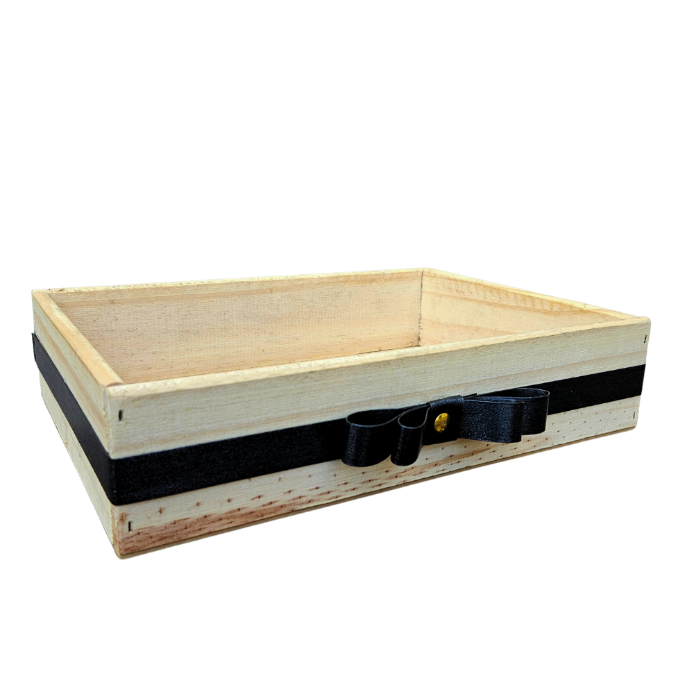 BANDEJA PINUS ELEGANCE NATURAL/PRETO