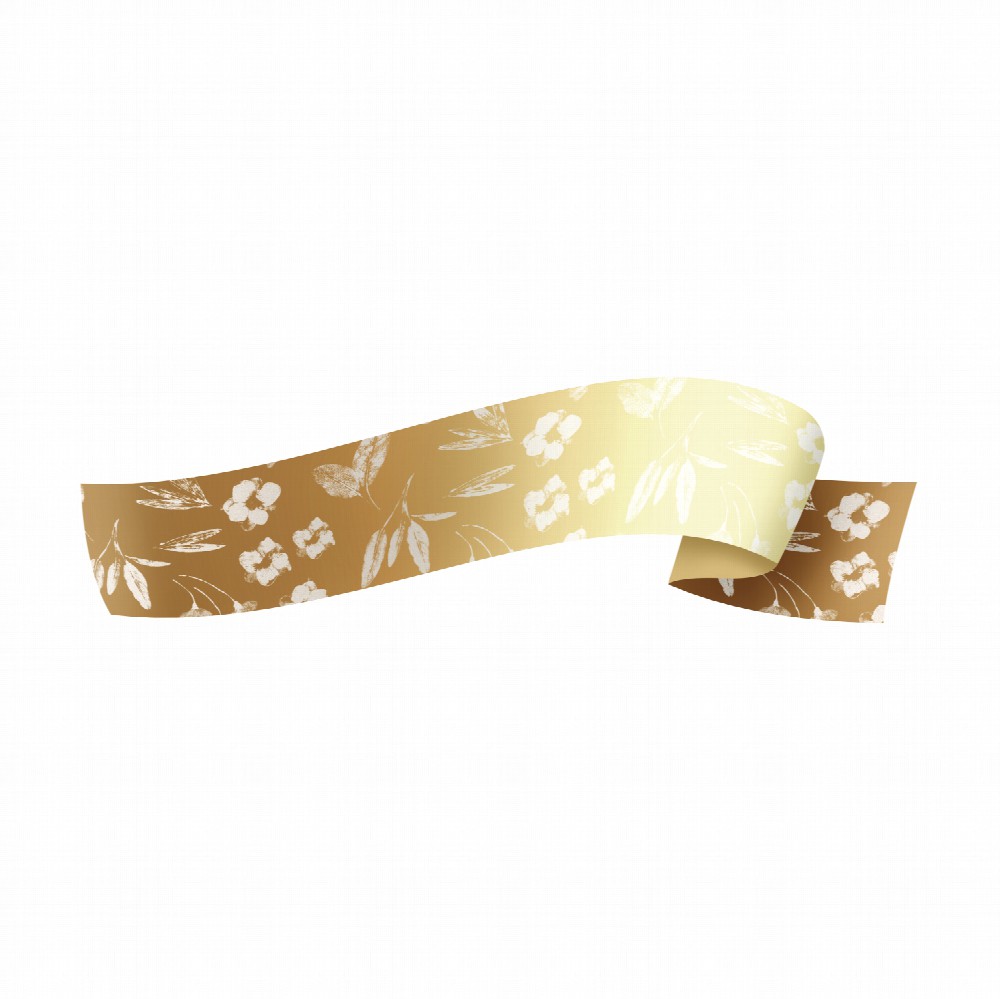 FITA MAXI 32MMX100M FLOR ALGODAO OU/BC