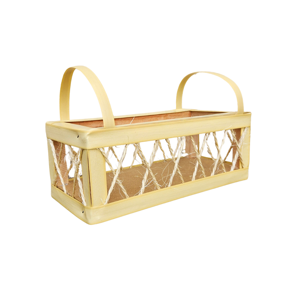 CAIXA FLORATTA MINI TRAMA NATURAL MARFIM