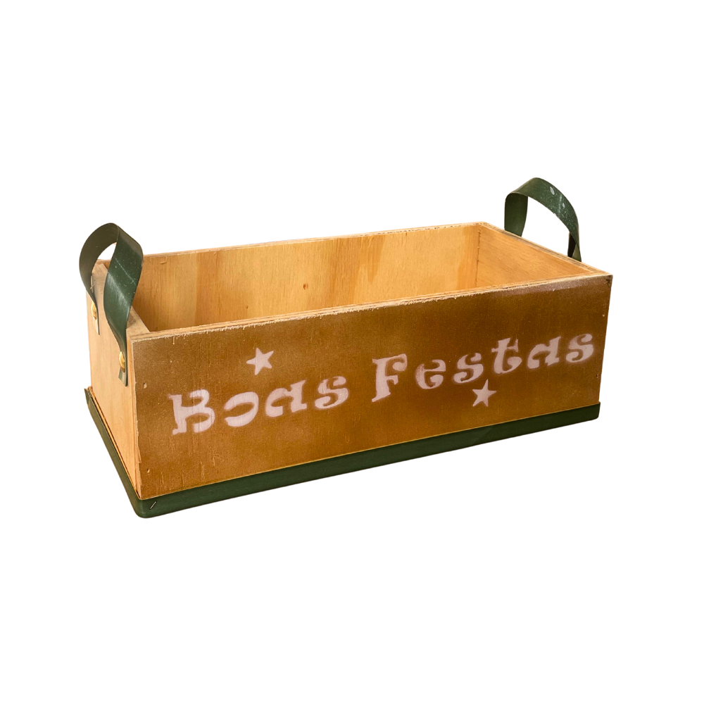 CAIXA FLORATTA MINI BOAS FESTAS VERDE