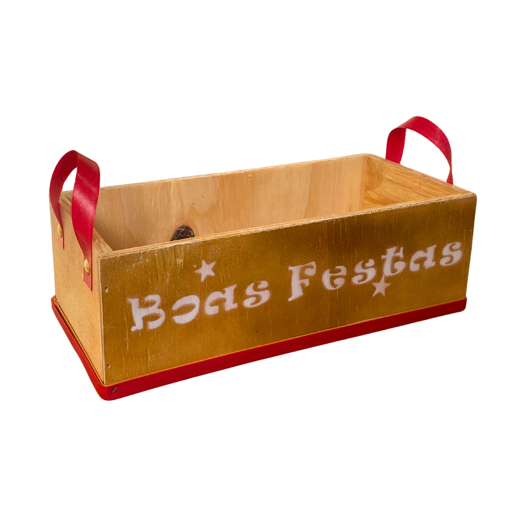 CAIXA FLORATTA MINI BOAS FESTAS VERMELHO