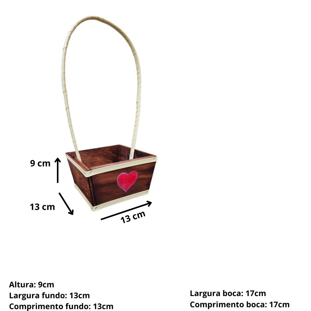 Cachepô feito em madeira de pinus e revestido com fibra sintética.
