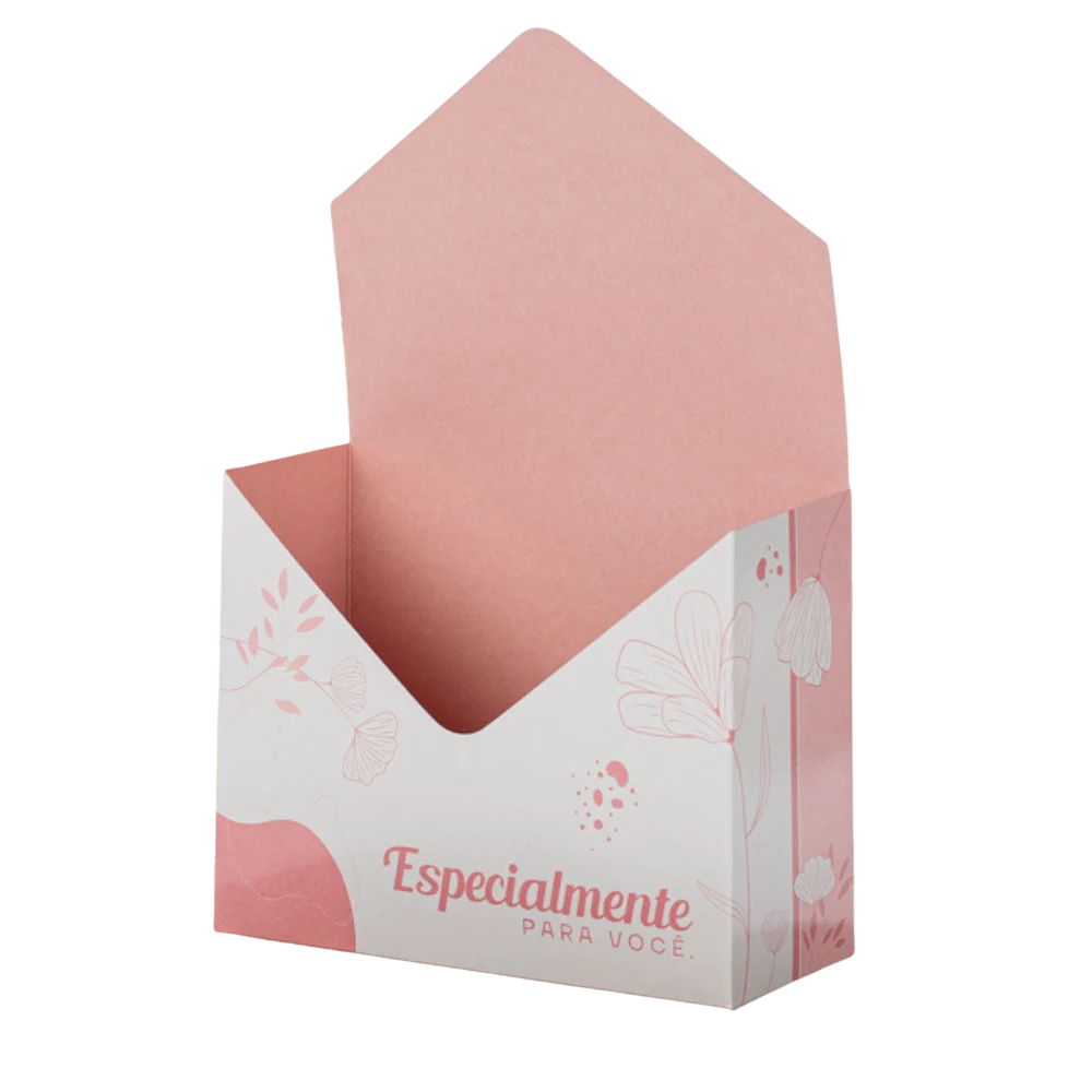CAIXA ENVELOPE C/5 ESPEC. PRA VOCE ROSA