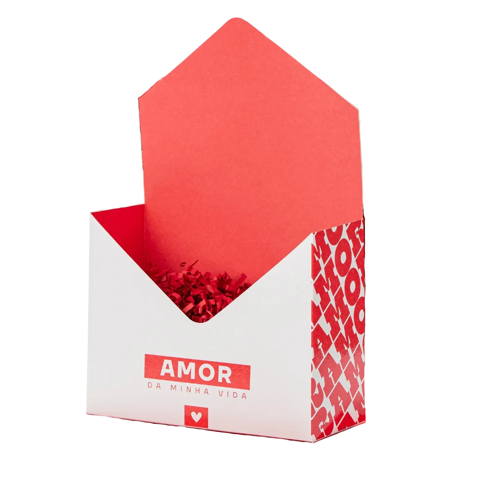CAIXA ENVELOPE C/5 AMOR DA MIN VIDA VERM