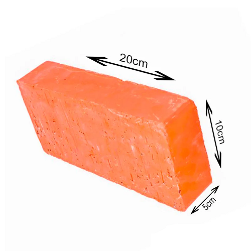 Tijolo Maciço de Barro 21 x 10 x 5cm (Milheiro)