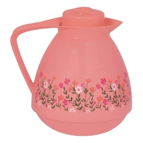 Bule Amare 650ml Pêssego Decorado Primavera Mor