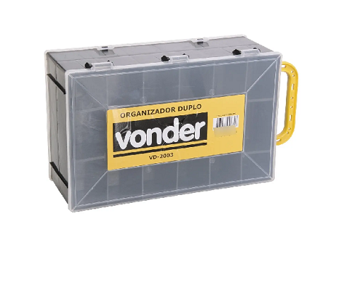 Caixa Organizador Plast Duplo VD 2003 Vonder