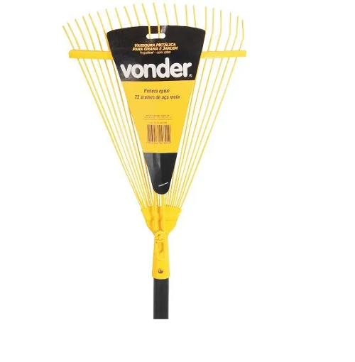 Vassoura Grama Metal C/Cabo  204 Vonder