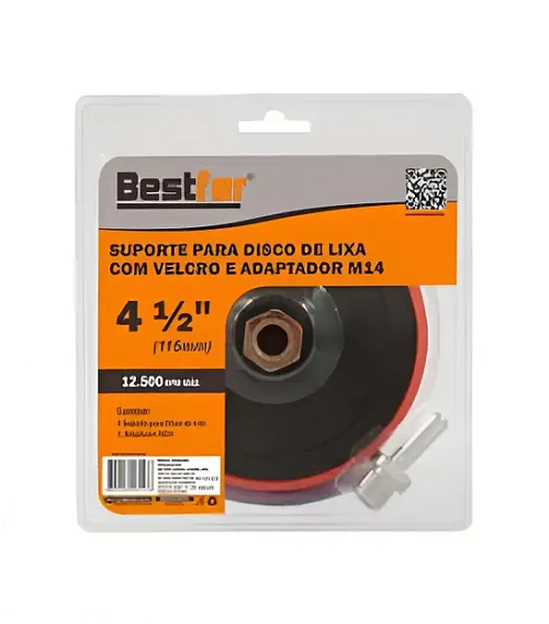 Disco Borracha Velcro 115XM14 Bestf