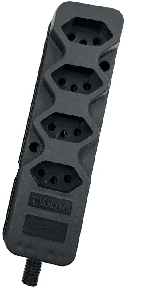 Tomada Barra Quadrupla 10a/20a Régua Para Extensão 2p+t