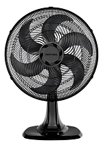 Ventilador Mesa 40cm Preto Ventisol 6 Pás Turbo 127 Volts