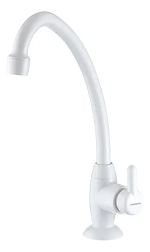 Torneira De Mesa Para Cozinha Bica Móvel Lorenzetti 1167 F31 Branco Brilhante