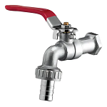 Torneira Esfera 1/2'' Bico União Metal Acabamento Fosco Cor Prateado Lorenzetti 1130 C12