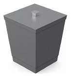 Lixeira Avulsa Cinza