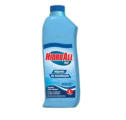 Piscina Algicida Manutenção Para  Hcl 1 Lt - Hidroall