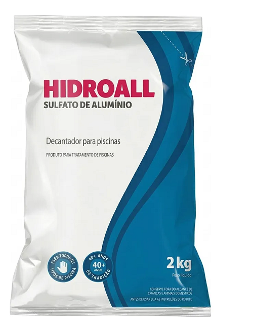 Piscina Sulfato Alumínio Hidroall 2KG