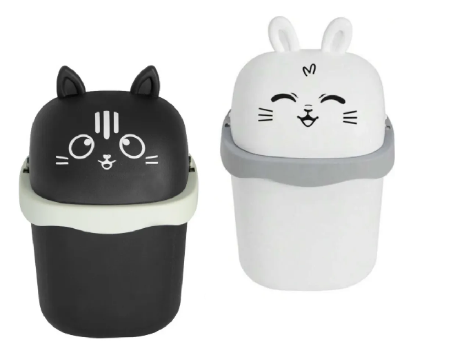 Lixeira 1,5L Basculante Animal Sortida