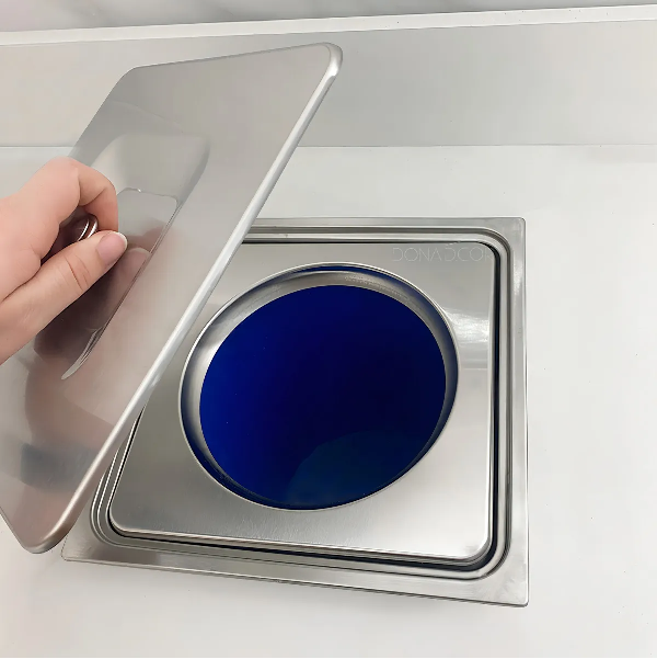 Lixeira de Embutir Quadrada 5 Litros