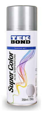 Tinta Spray Super Color Alumínio Alta Temperatura 350ml