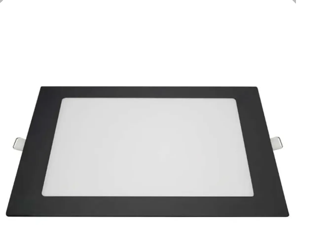 Painel Led Emb 24W Quadrado Preto 3000K Blumenau