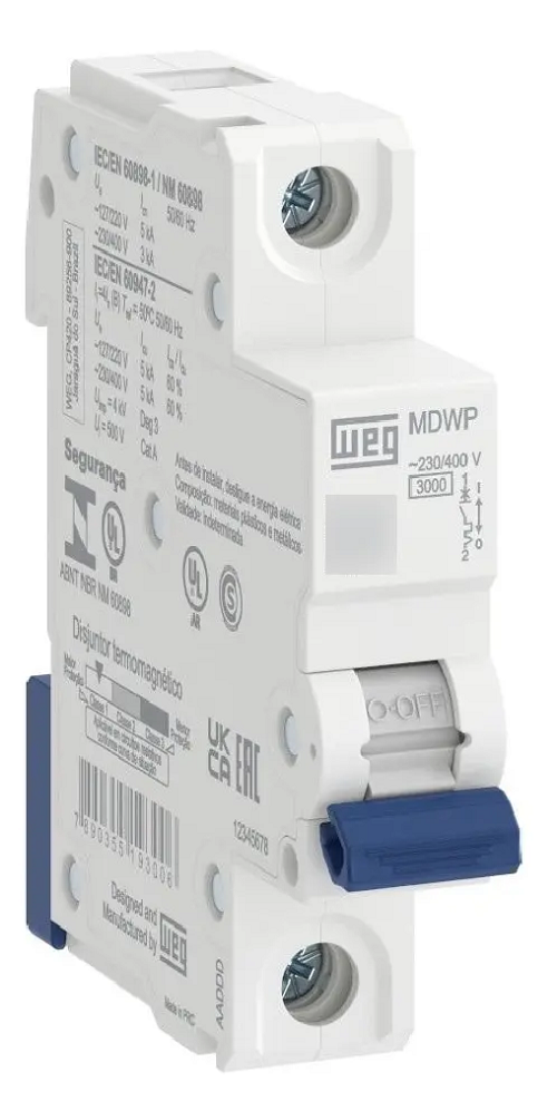 Disjuntor Din Unipolar 50 AMP MDWP