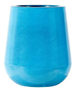Vaso Ilhabela 30 Azul Marmorizado