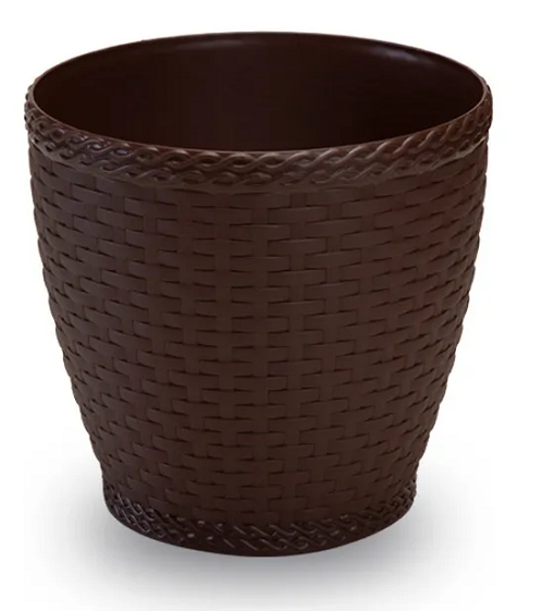 Vaso Plast.Red.15 cm 1,8 L Ratt Cafe