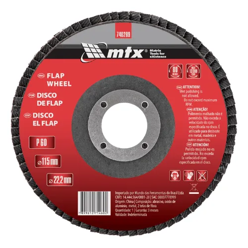 Disco De Lixa Flap 4.1/2 60 Mtx