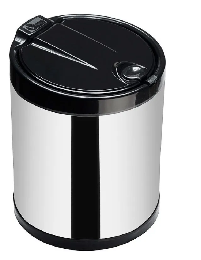 Lixeira 2,5L Pia Inox c/Tampa Viel