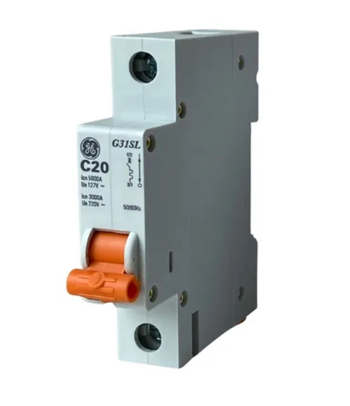 Disjuntor Din Unipolar 20 Amp GE