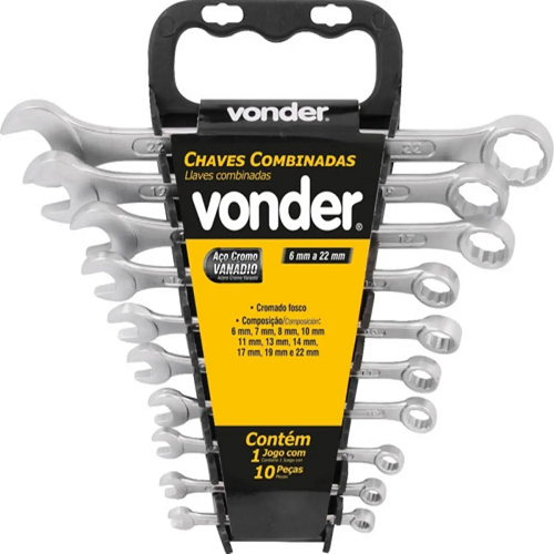 Jogo Chave Combinada 6A22MM 10PCS Vonder