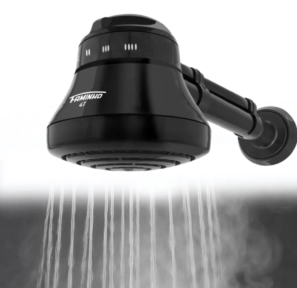 DUCHA FAMINHO 4T BLACK 220V 6800W C/CANO