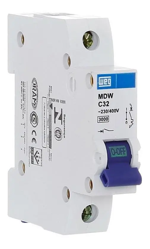 Disjuntor Din Unipolar 32 Amp MDWC