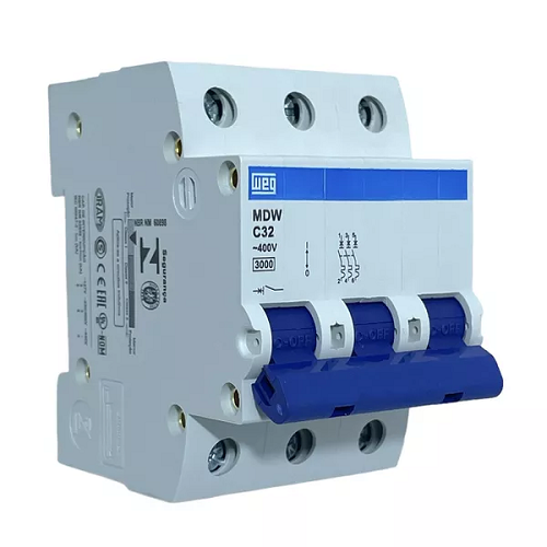 Disjuntor Din Tripolar 32 Amp MDWC