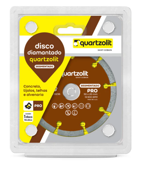 Disco Diamantado 4 1/2 Segmentado Quartizolit