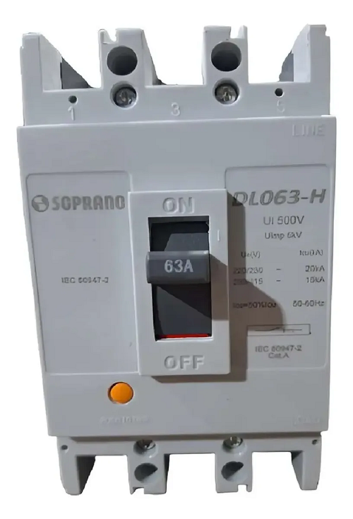 Disjuntor Caixa Mold 3X63A Padrao