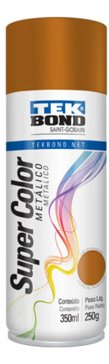 Tinta Spray Metálica Cobre 350ml Tekbond