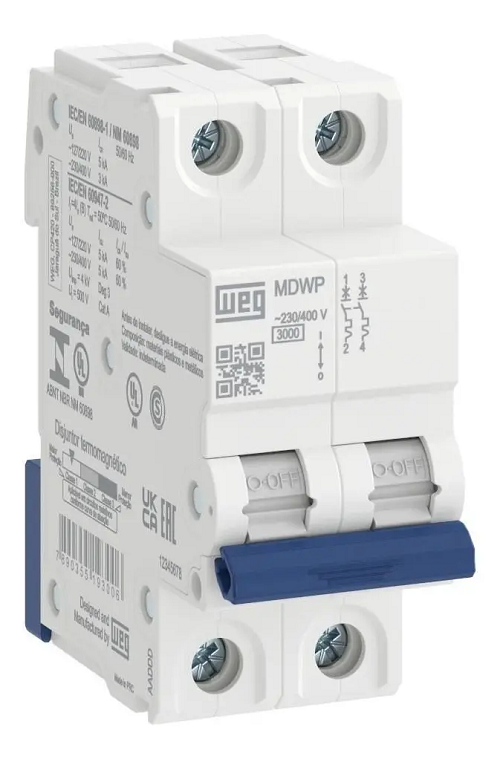 Disjuntor Din Bipolar 32 Amp MDWP