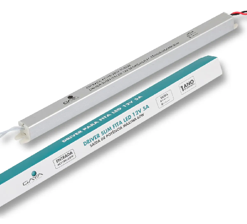 Driver Para Fita Led Parte Slim 60W 5A