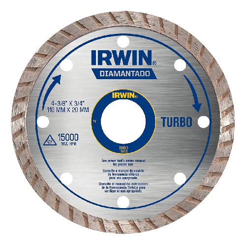 Disco Diam. 4. 3/8" 110MM  Turbo Irwin