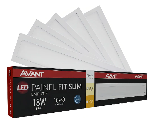 Painel Led Emb Fit 100X1200 6500K Avant