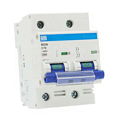 Disjuntor Din Bipolar 70 Amp MDWC