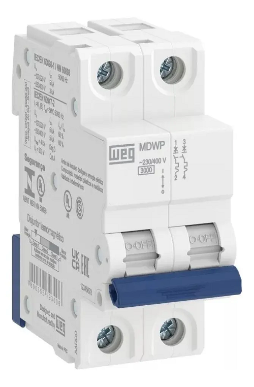 Disjuntor Din Bipolar 40 Amp MDWP