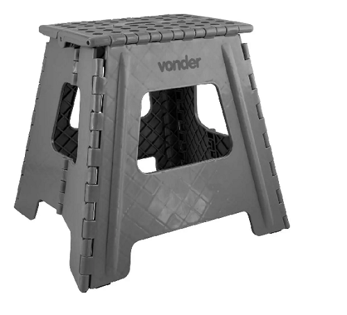 Banqueta Plast Dobr 360MM Cinza Vonder