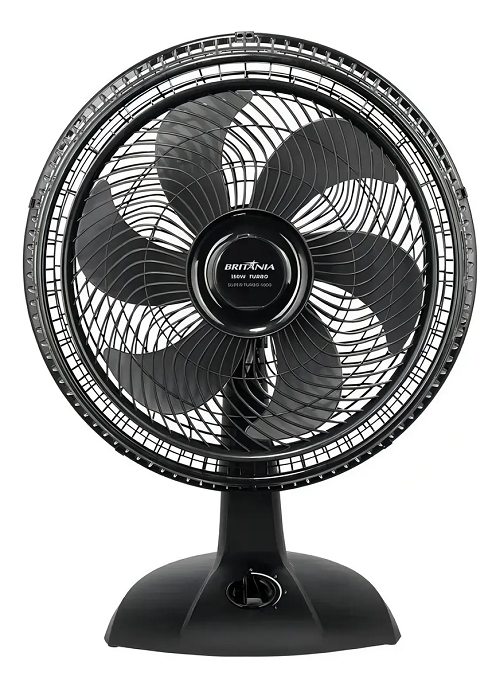 Ventilador Mesa 40CM 6P PT Britania 127V