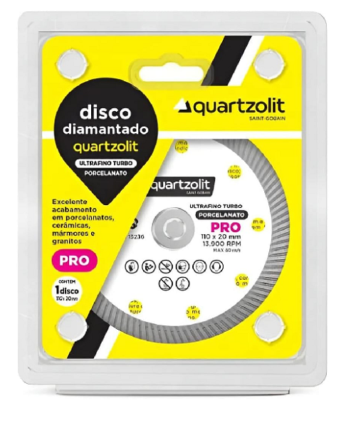 Disco Diamantado Fino Porcelanato Quartzolit