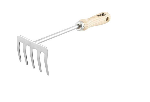 Ancinho 5 Dentes Inox P/Jardim Vonder Plus