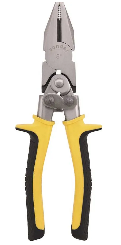 Alicate Universal 8" Força Dupla Crv Vonder